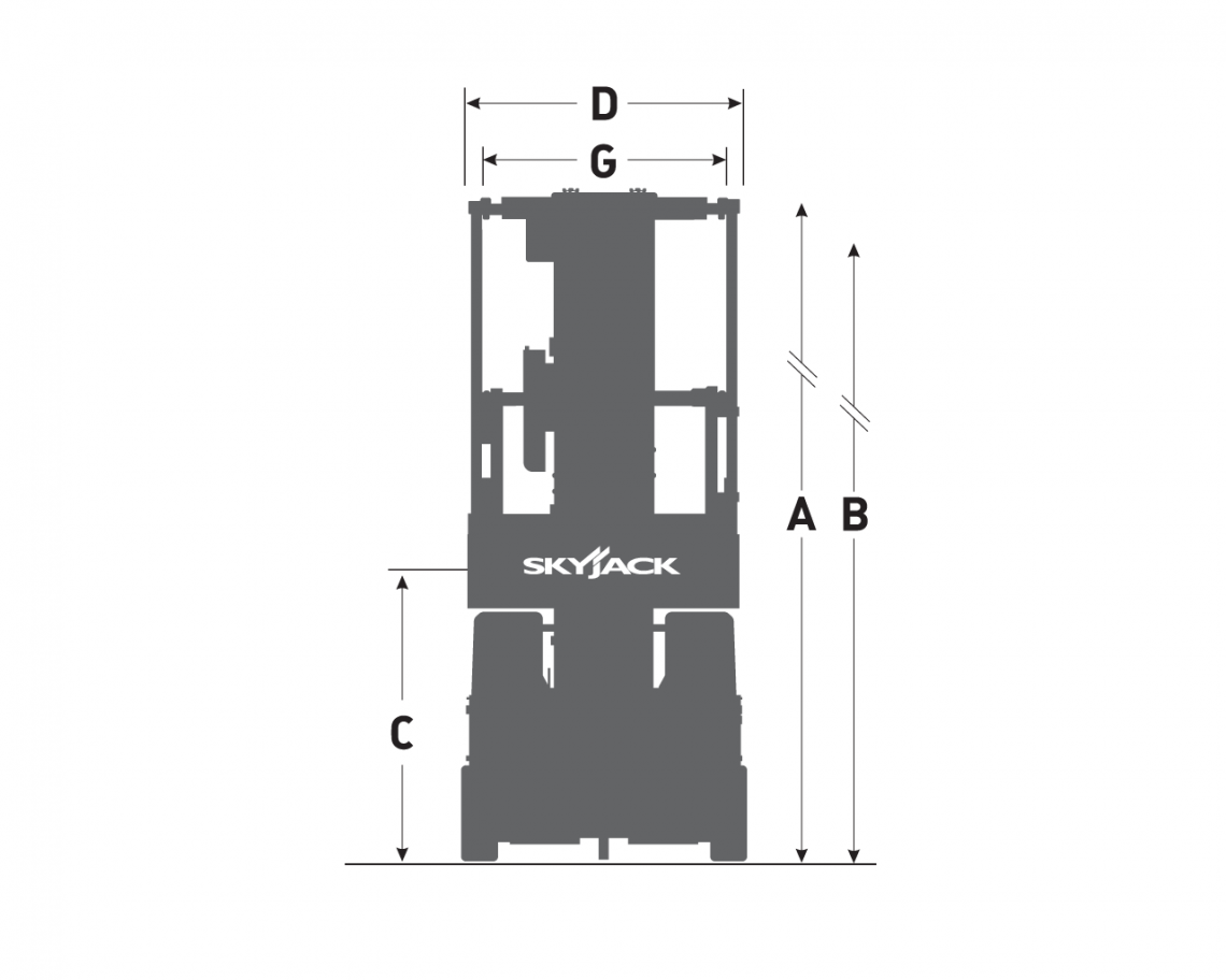 Skyjack SJ12 E, teikning 1