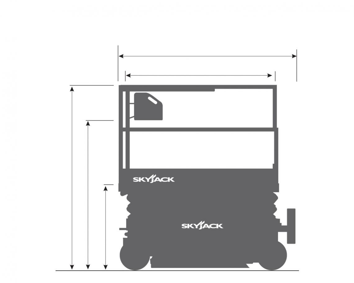 Skyjack SJ3219 E, teikning 1