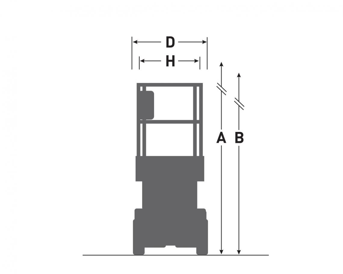 Skyjack SJ3232 E, teikning 1