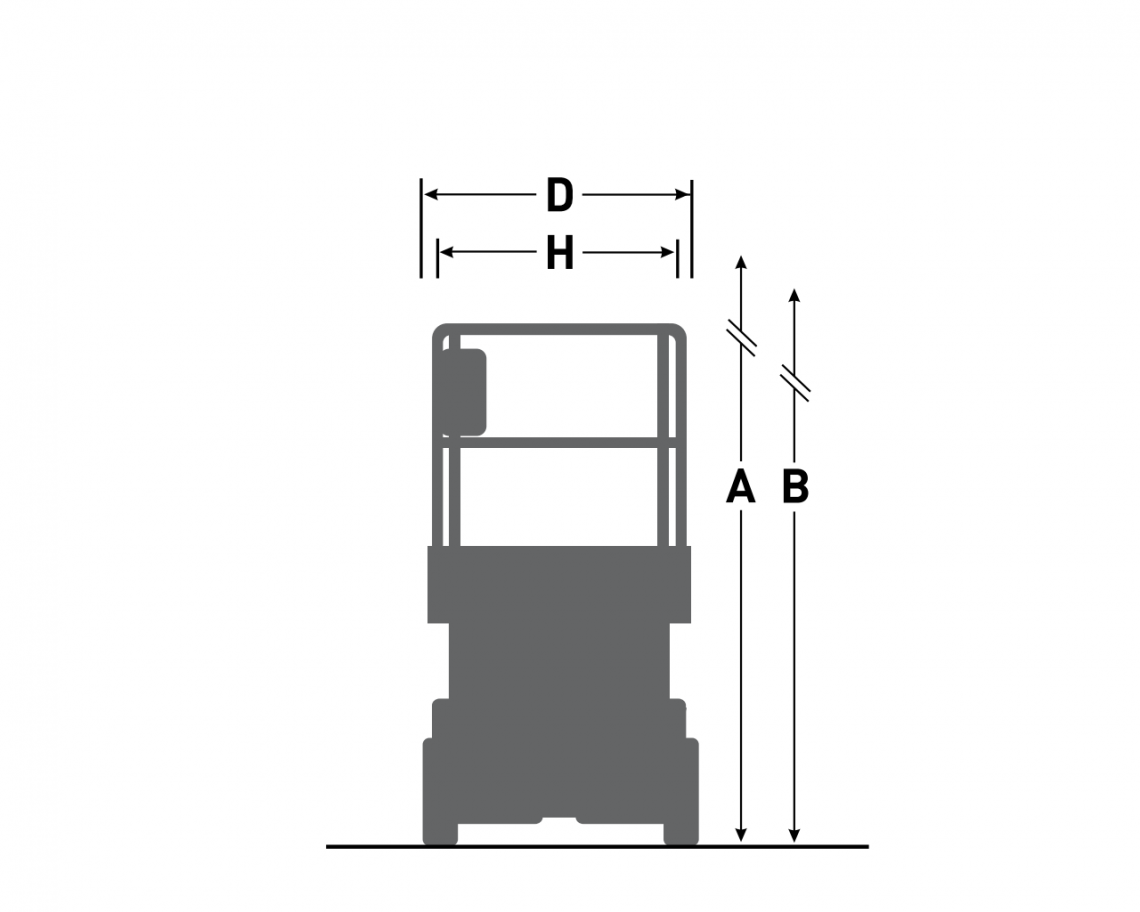 Skyjack SJ5545 E, teikning 1