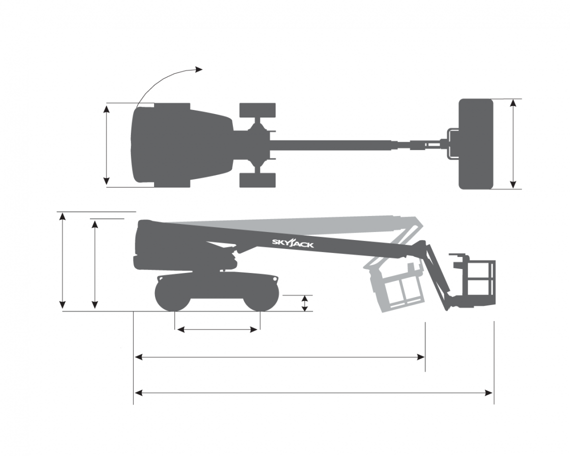 Skyjack SJ61 T+, teikning 1